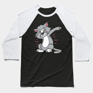 Dabbing Cat Baseball T-Shirt